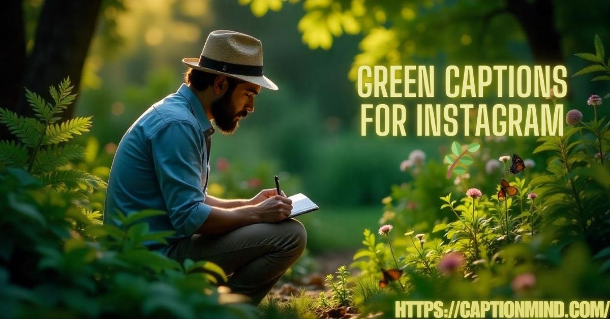 Green Captions for Instagram: Nature's Beauty in Every Shade 🌿