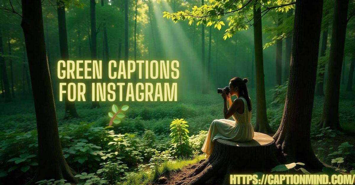 Green Captions for Instagram: Nature's Beauty in Every Shade 🌿