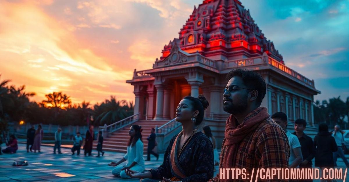 Temple Captions for Instagram:A Journey of Peace