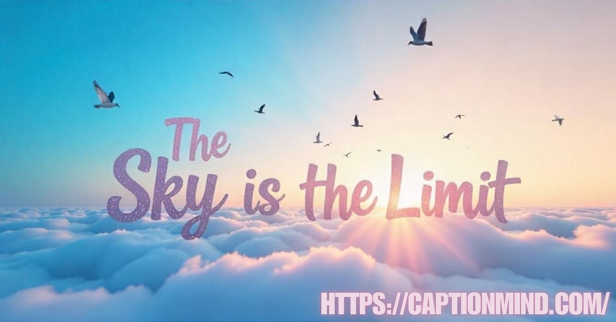 Blue Captions For Instagram: Best Ideas The Sky Is The Limit