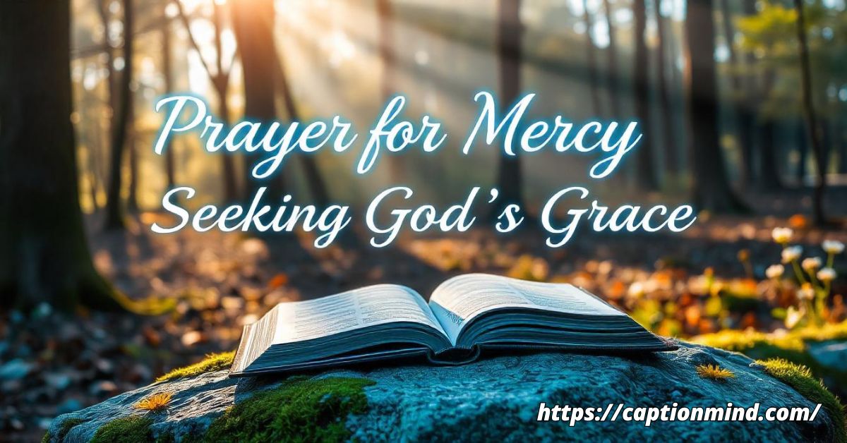 Prayer for Mercy with Bible Verses: Seeking God's Grace