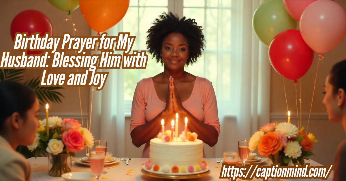 Birthday Prayer for My Husband: Blessing Him with Love and Joy