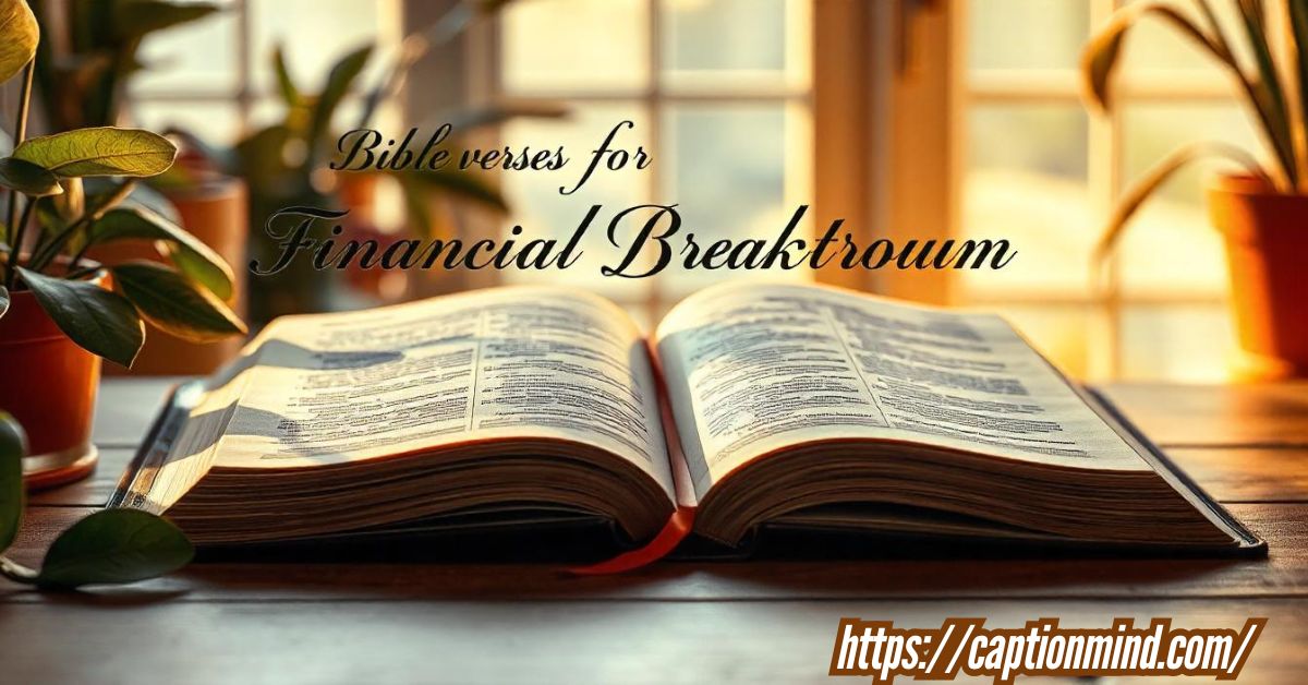 Bible Verses for Financial Breakthrough: Unlocking God's Provision