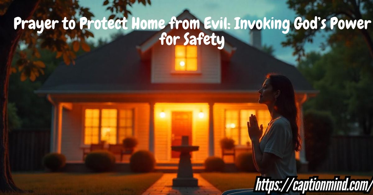 Prayer to Protect Home from Evil: Invoking God’s Power for Safety