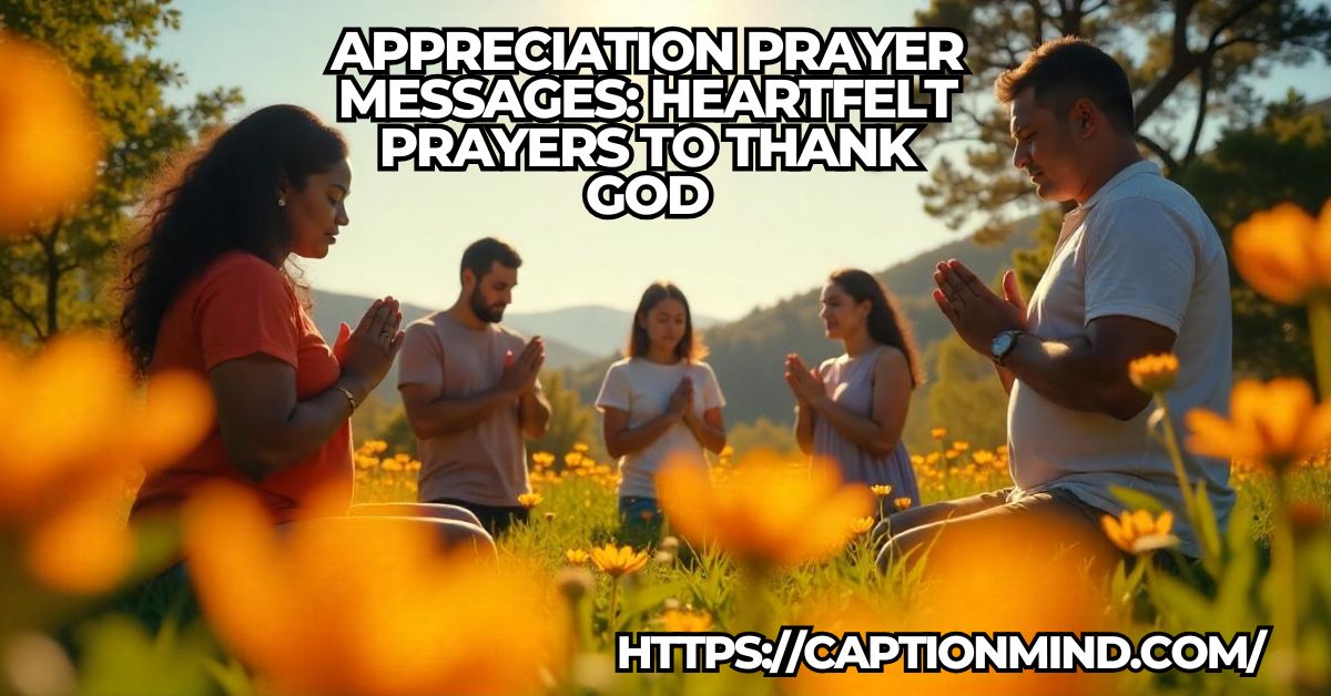 Appreciation Prayer Messages: Heartfelt Prayers to Thank God